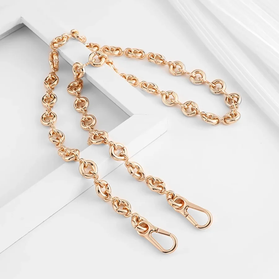 Luxury Lucky Bag Shoulder Strap Bag Strap Replacement For Master  Women's Bag Donut Shaped Alloy Metal Chain Accessory