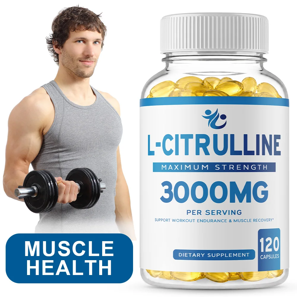 L Citrulline 3000mg Supplement Capsules for Men & Women - Endurance, Exercise Performance - Vegan, Non-GMO