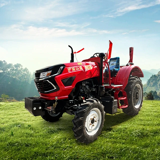 Super Powered 4WD Farm Tractor High-Horsepower Automatic Wheel Tractor with Special Engine Core Component