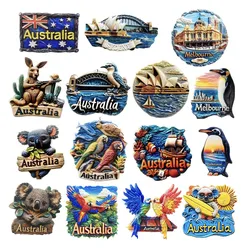 Oceania Australia Sydeny Melbourne Resin 3D Fridge Magnets Tourism Souvenir Refrigerator Handicraft Gift Decoration Articles