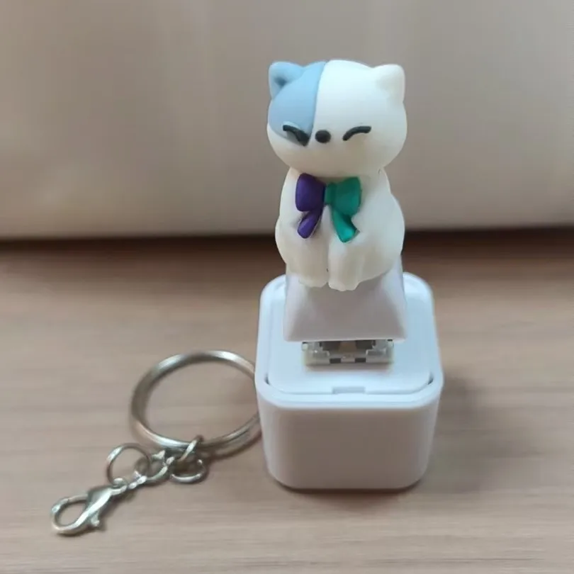 Screaming Goat & Seagull Mine Sound Button Keychain,Light Up Mechanical Switch Fidget Clicker,Noise Maker Novelty Gift for Party view 6