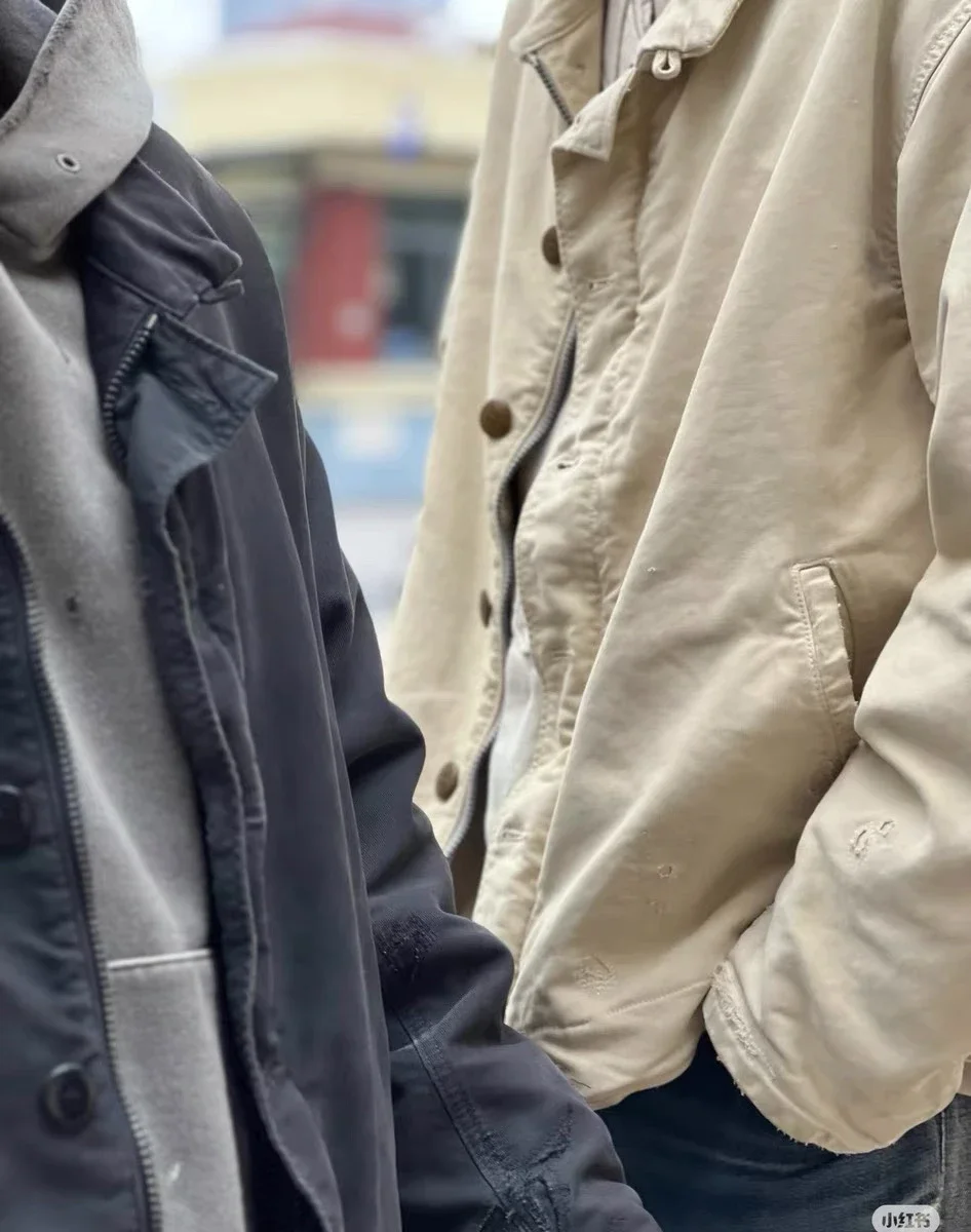 VISVIM WMV PURSER DECK patch vlek gemaakt oud dek colbert