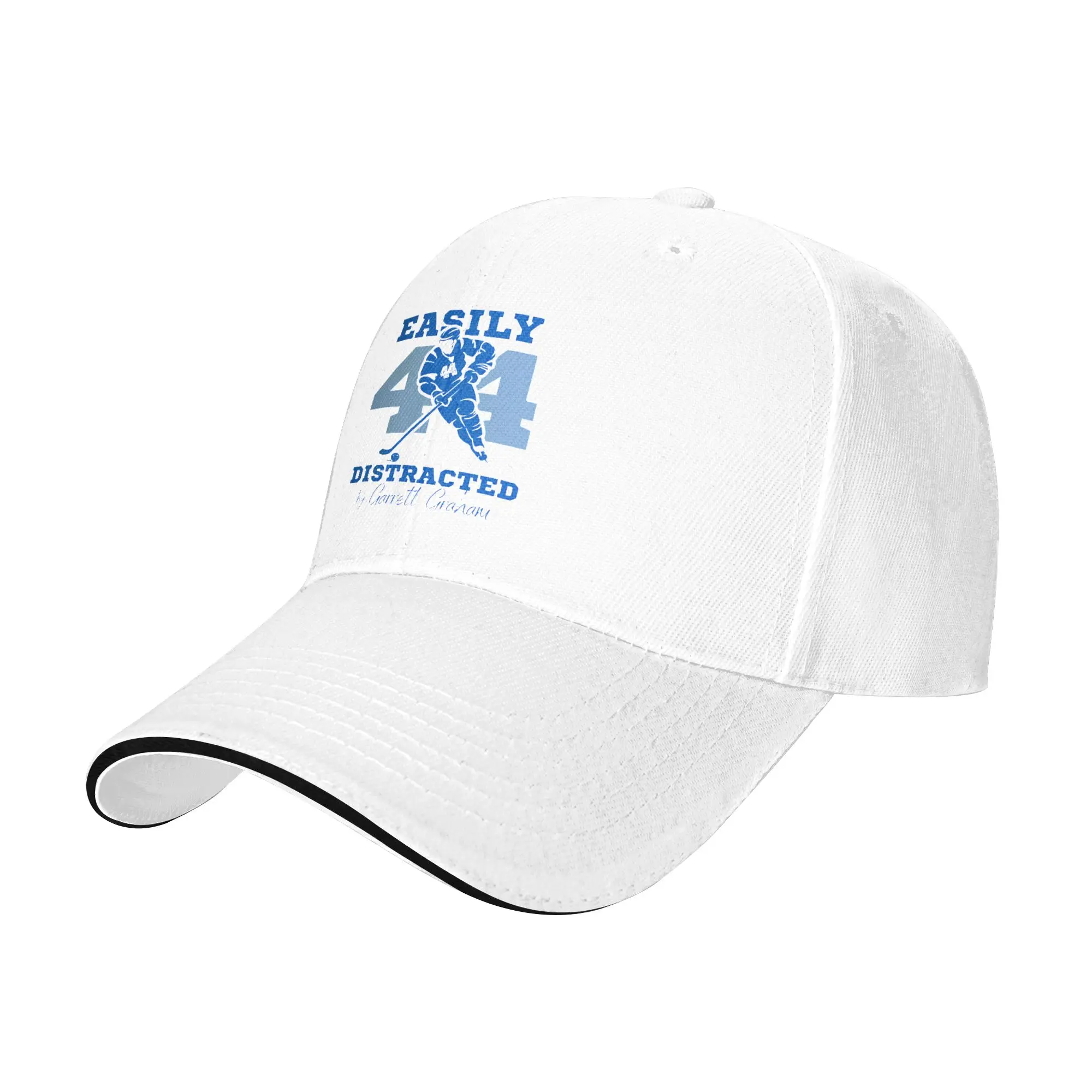 Off-Campus Easily Distracted by Garrett-Graham Sandwich Baseball Caps Hockey Unisex All Seasons Adjustable Sun Cap Golf Gift Hat