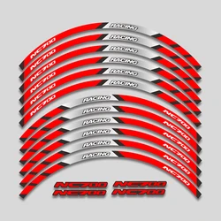 For HONDA NC700 NC 700 700X 700S DCT Motorcycle Accessories Wheels Hub Stickers Tire Decals Reflective Sticker Stripe Tape Set