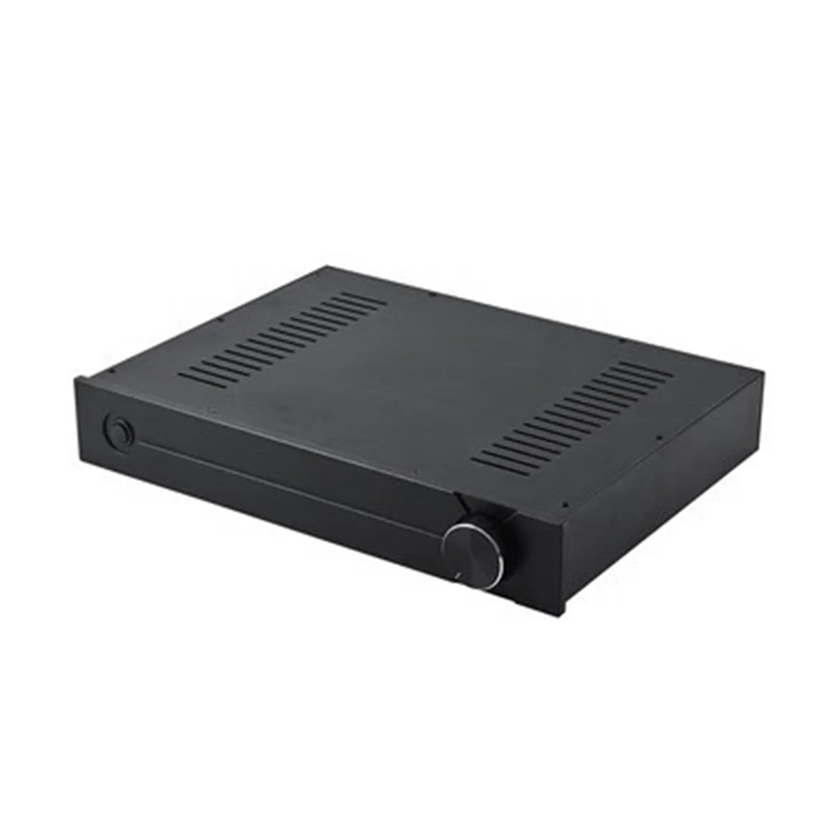 

New CJ-187 All-Aluminum DIY Preamp Case Audio Amplifier Chassis DAC Decoder Box Shell W430 H70 D310 Black & Silver