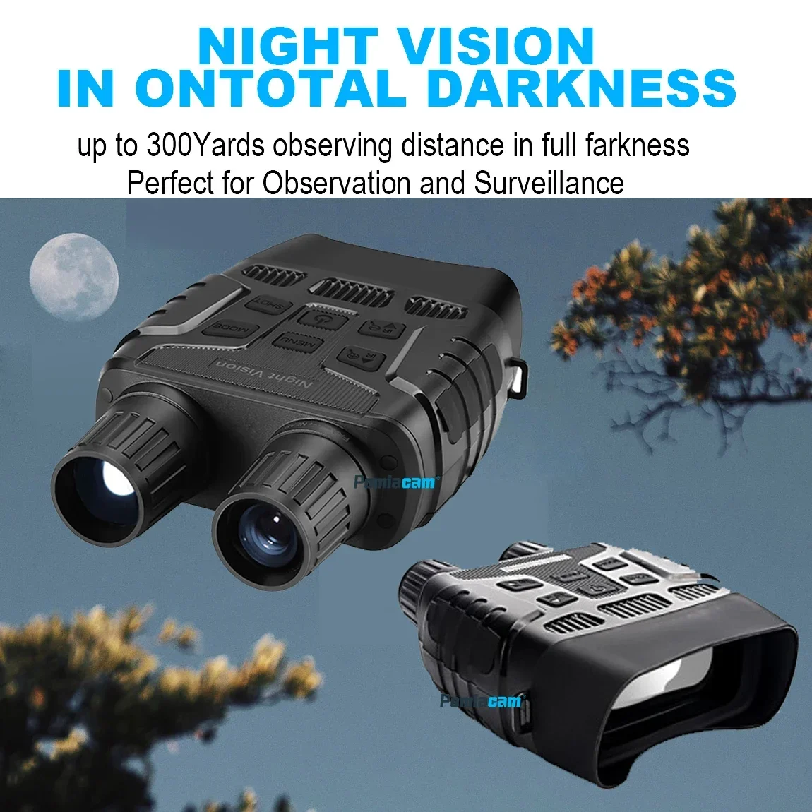 NV3180 Night Vision Full HD 720P Camera Binoculars Infrared Digital Night Vision Hunting IR Telescope Zoom Optics 2.3 Screen