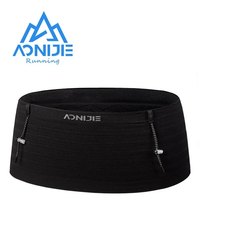 AONIJIE W8116 Woven Elastic Sports Waist Pack Men Women Trail Running Belt Hydration Waist Bag Phone Holder Gym Fitness Marathon