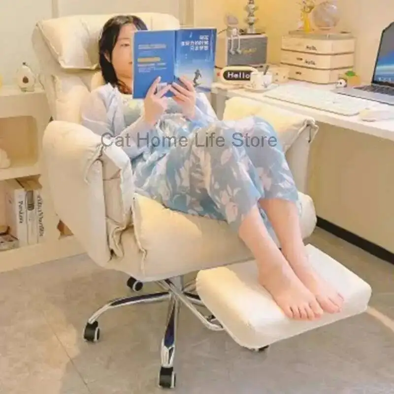 

Cute Office Chair Computer Nordic Arm Designer Cushion Comfortable Save Space Office Chair Relaxing Muebles Library Furniture