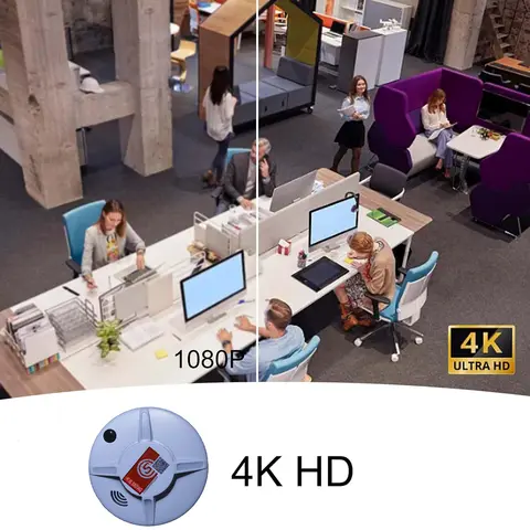 WiFi Camera Smoke Detector HD 1080P Wireless Cameras for Home Office Security Surveillance Nanny Camera with Remote View