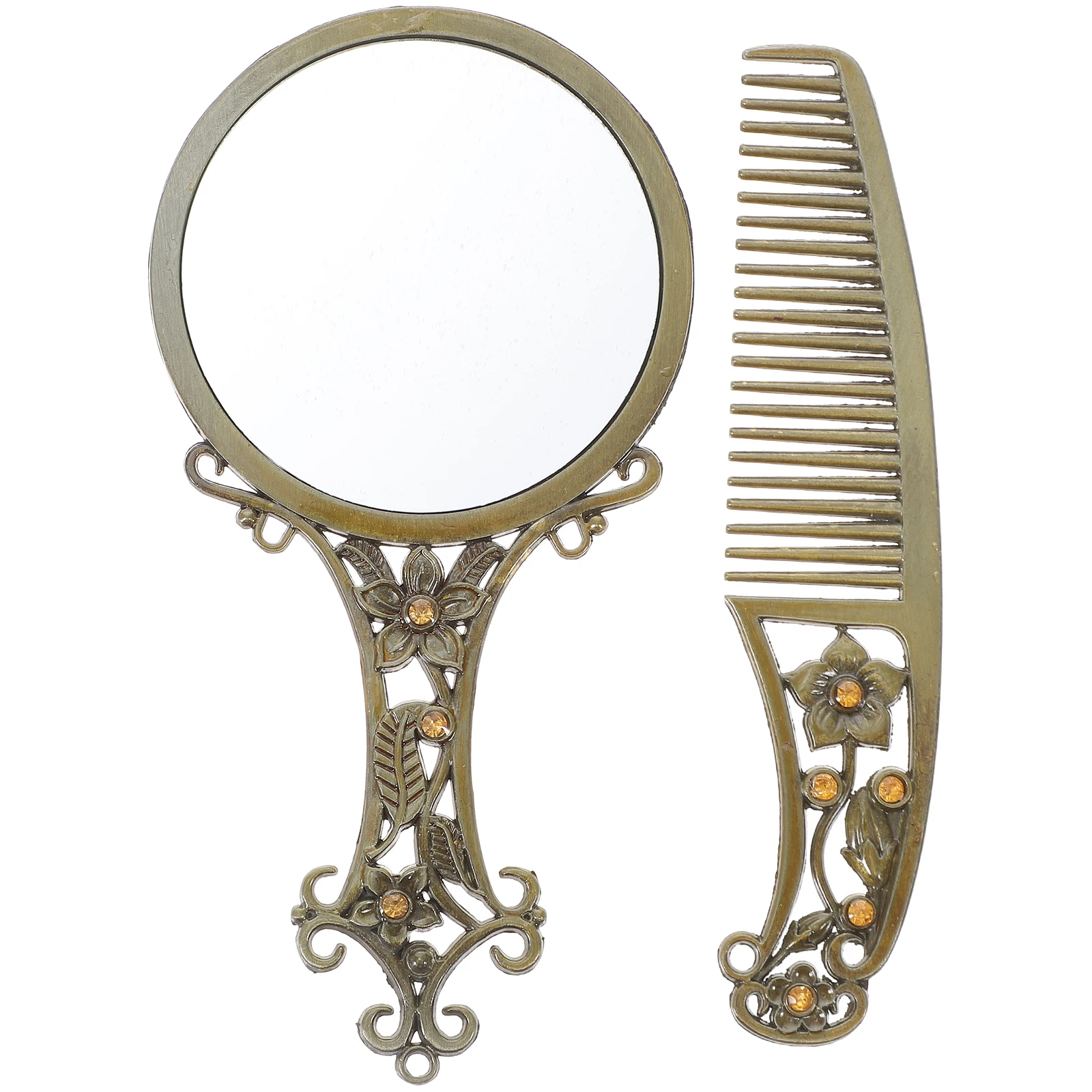 Retro Makeup Set Compact Lightweight Travel Size Unique Mirror Decor High Definition Perfect Gift Women Vanity Mirror Kit