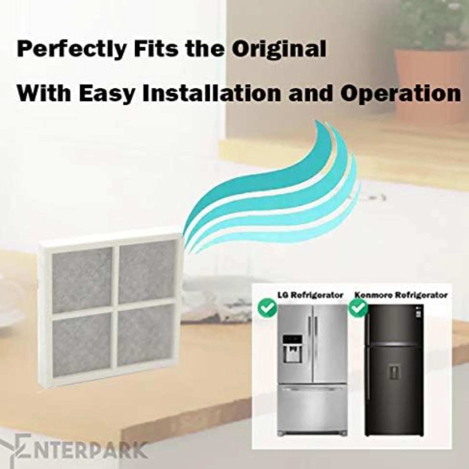 Enhanced Ultimate Premium Affordable Air Purification Option: Set of 4 LT120F, 469918, ADQ73214404 Replacement Air Filters - Sup