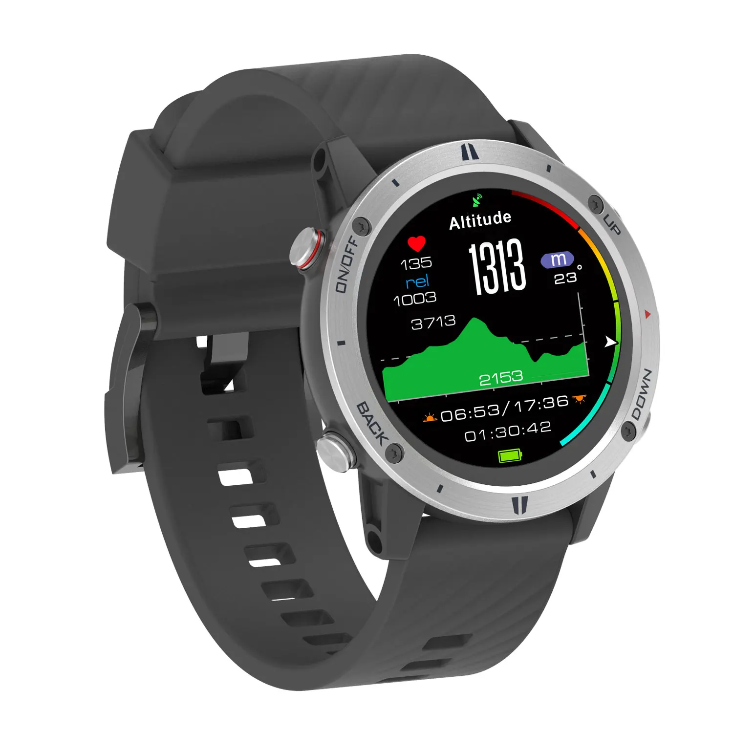 SUNROAD 2024 New GPS Smart Sports Watch for Man Electronic Luxury Multifunction Waterproof Swim Climb Heart Rate Watches