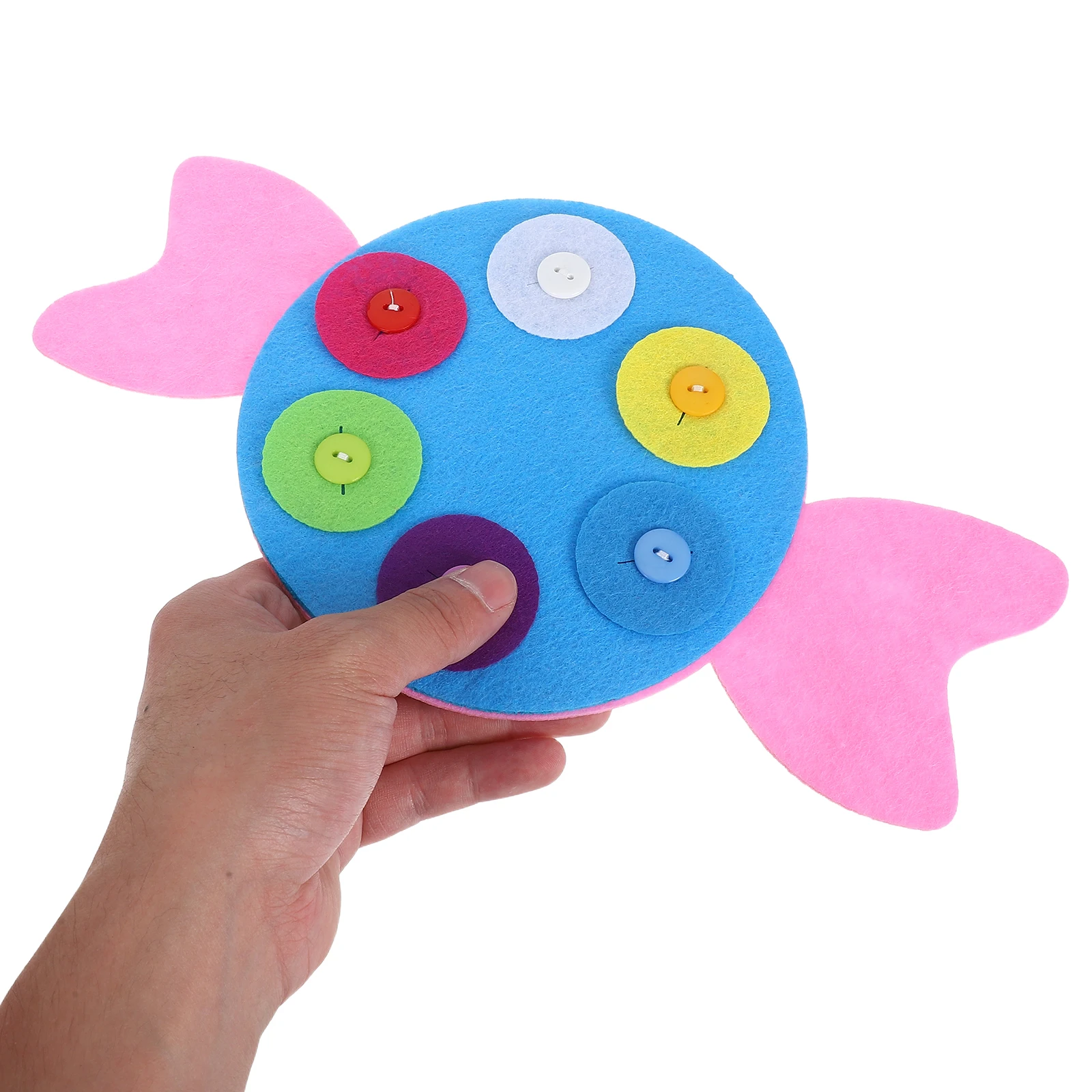 

4pcs Montessori Teaching Aids Kids Button Board Soft Fabric Learning Toys for Toddlers Sensory Motor Skills Development
