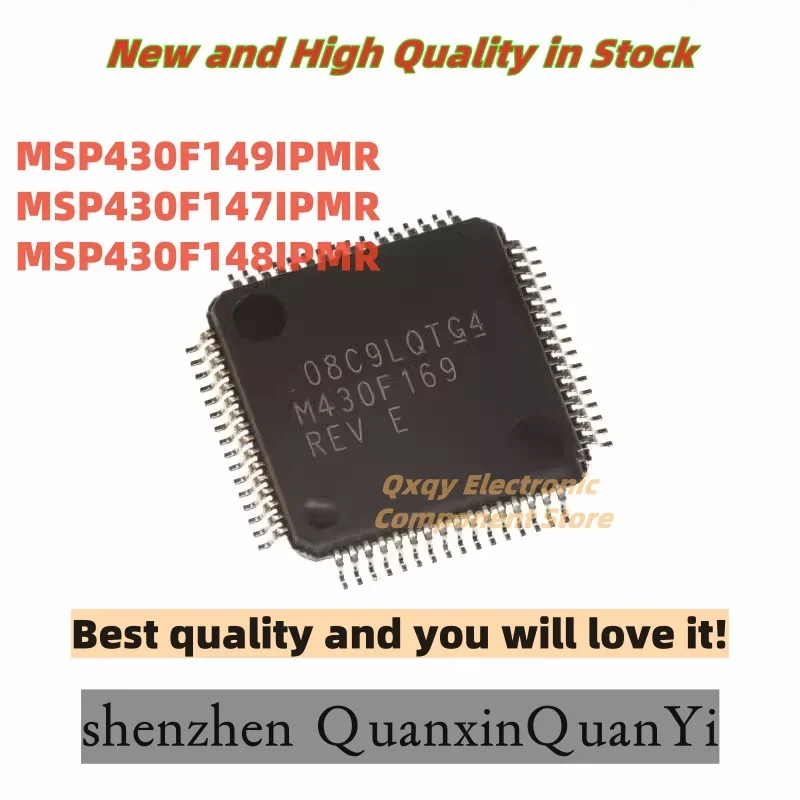 5PCS NEW MSP430F149IPMR M430F149 MSP430F147IPMR M430F147 MSP430F148IPMR M430F148 REV Microcontroller chip packaging LQFP-64