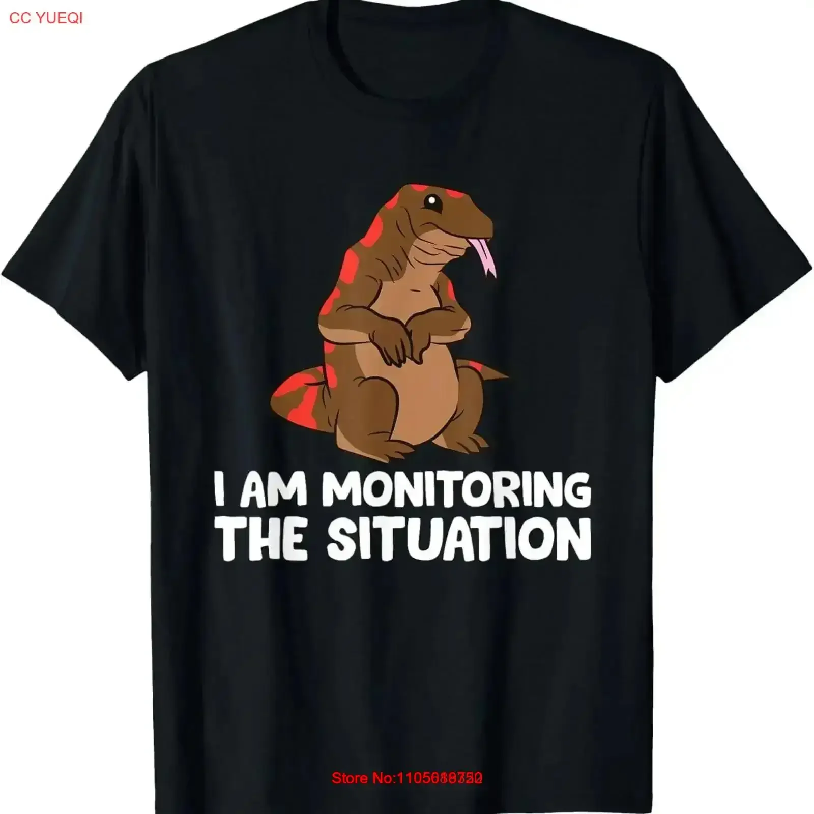 I Am Monitoring The Situation Savannah Monitor T Shirt vintage Washed Top For Everyday Wear graphic Breathable vintage Washed