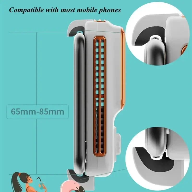 MEMO DL03 Mobiele telefoon koelventilator Radiator Halfgeleider Back-clip Game Cooler 3-versnelling verstelbare koele koellichaam voor IOS Android