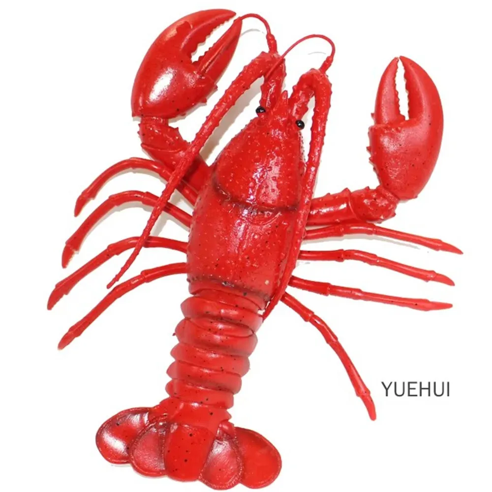 Simulation Lobster Crab Model Marine Animal Toy Plastic Large Lobster Props Early Education Toy Ornaments Simulated Seafood