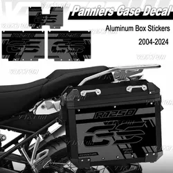 For Triple Black R1200GS R1250GS R 1200 1250 GS ADV 2004-2024 2023 Aluminum Alloy Box Sticker Motorcycle Side SuitCases Decals
