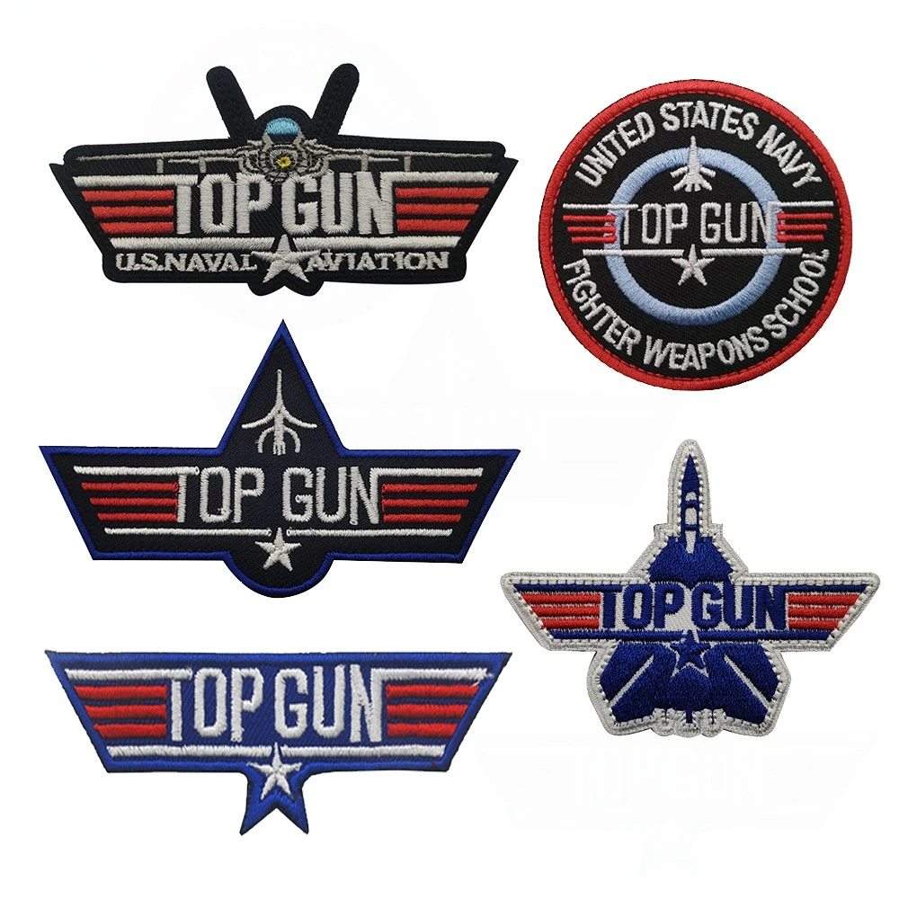 Top Gun Flight Test MAVERICK Ranger Patch Tomcat Fighter Weapon School Academic Squadron Badge for Jacket