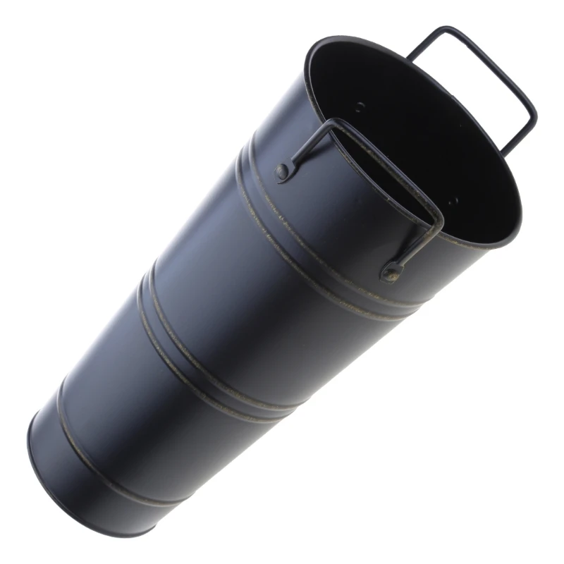 Blumenaufbewahrungseimer aus Metall, Blumenständer, Halter, dekorative Vase, Blumentopfregal für Zuhause, Wohnzimmer, Büro,