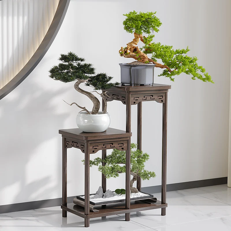 

Solid wood tea storage cabinet living room small Bogu rack tea room tea set rack display cabinet
