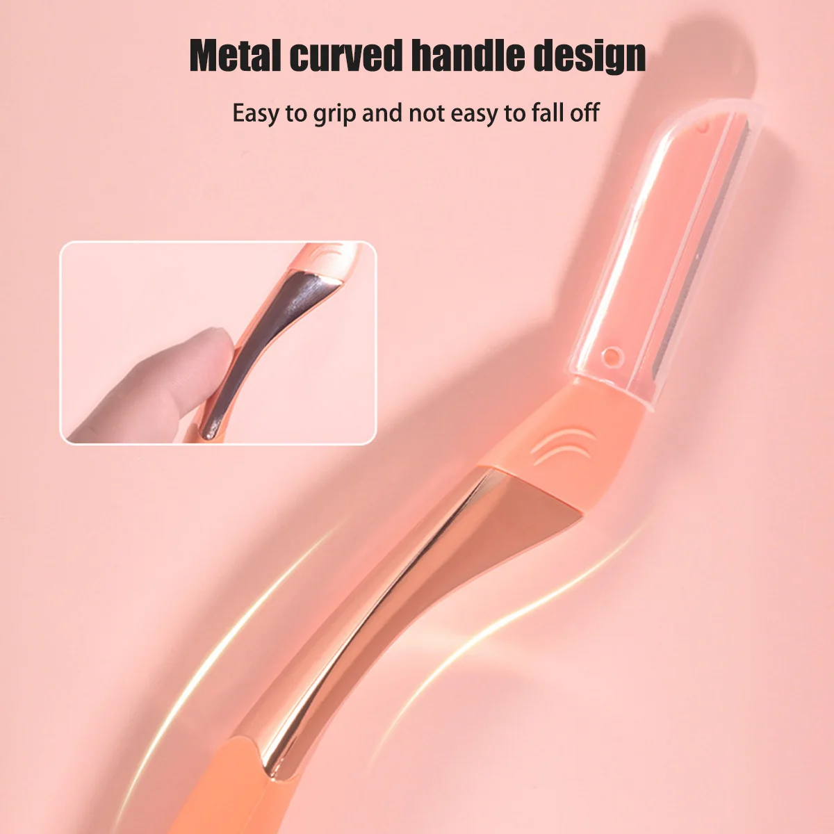 مناسبة لحلاقة الحواجب وإزالة الشعر الناعم على وجه المرأة مع بشرة حساسة مجهزة بشفرات بديلة