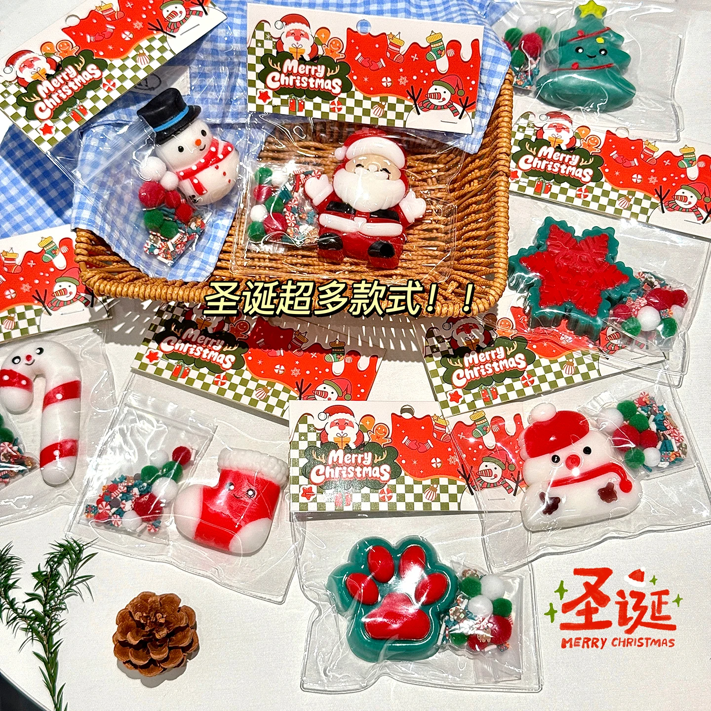 素敵なクリスマス タバ スクイーズおもちゃ サンタクロース 雪だるま フィジェットおもちゃ スクイーズ ストレス解消 パウ スクイーズ パーティーギフト