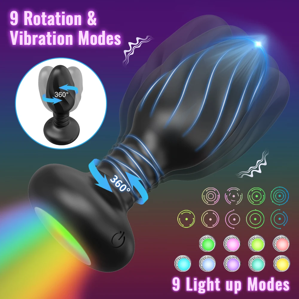 Why the APP 360 Rotation Vibrating Butt Plug with LED Flash Is the  Ultimate Choice for Anal Exploration