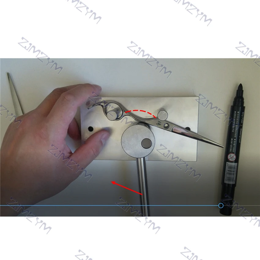 Imagem -03 - Diy Tesoura Corrector Arco Tesoura Máquina de Torção Manual Tesoura Barbeiro Ferramenta de Reparo Arco Ajustador Redondo Radian Corrector