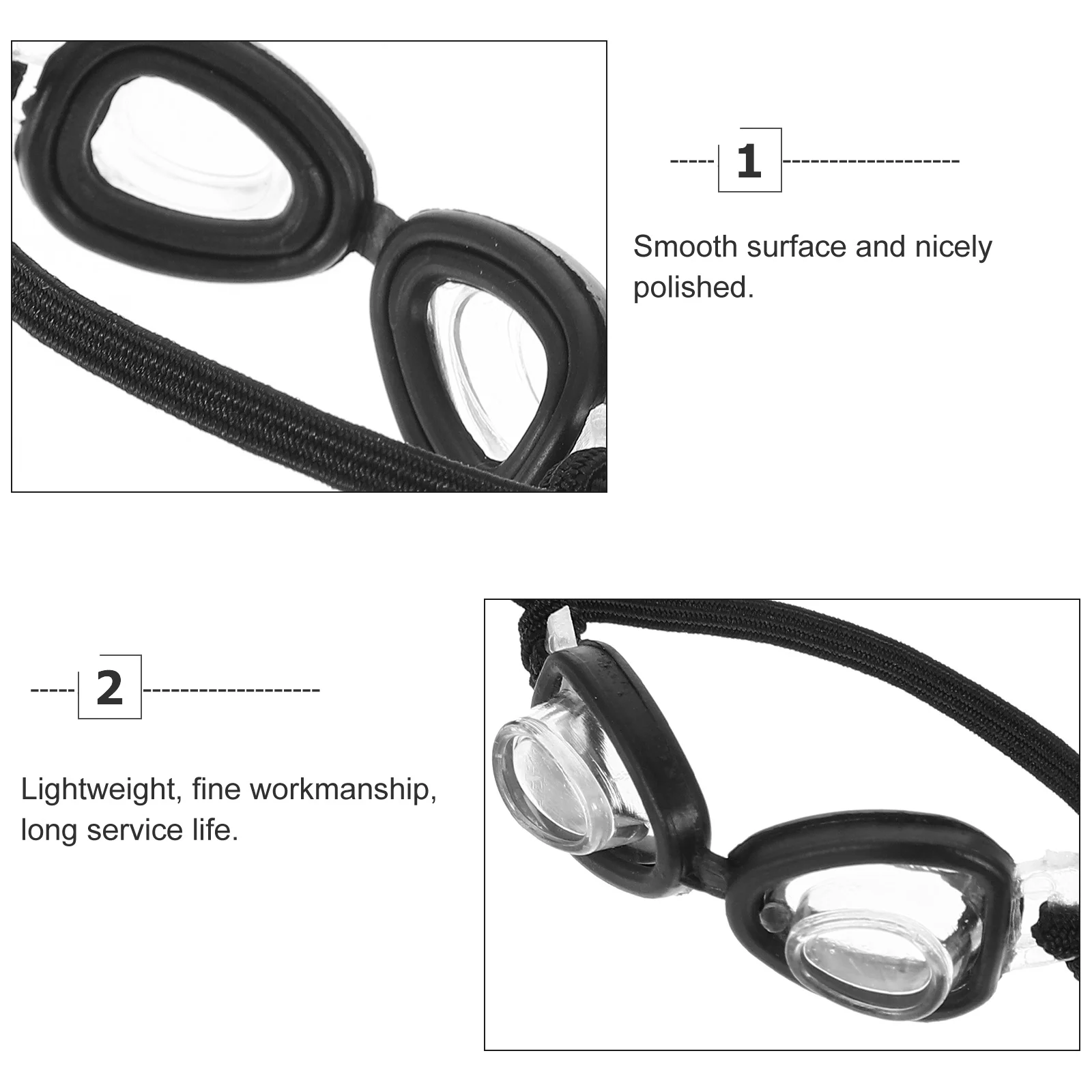 4 Pcs Mini Swimming Goggles Glasses for Costume Accessories Eyeglasses Toy Dress up Sun