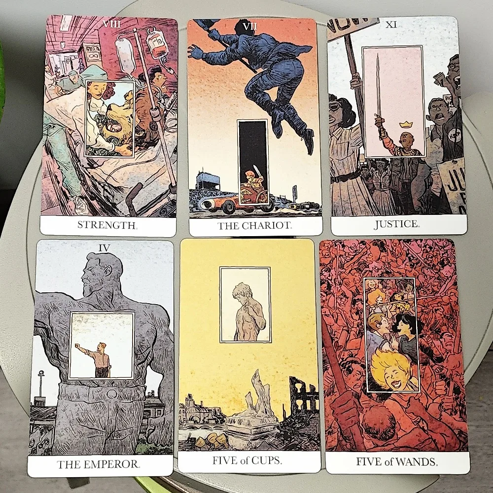The Unveiled Tarot 80 قطعة من بطاقات التارو (مع 2 بطاقات خاصة) 12*7 سم في صندوق صلب مطبوع على بطاقات منقوشة مزدوجة 350GSM