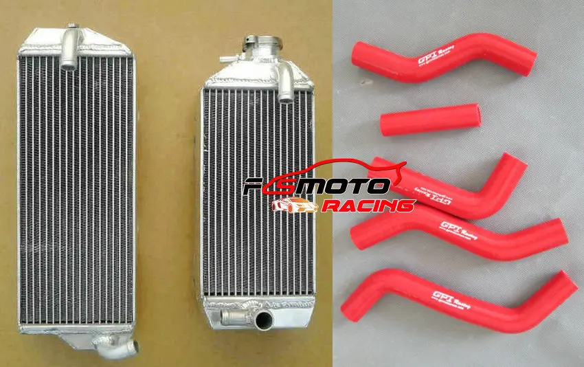Aluminum Radiator + Silicone Hose For SUZUKI RMZ250 RMZ 250 2007 2008 2009 07 08 09