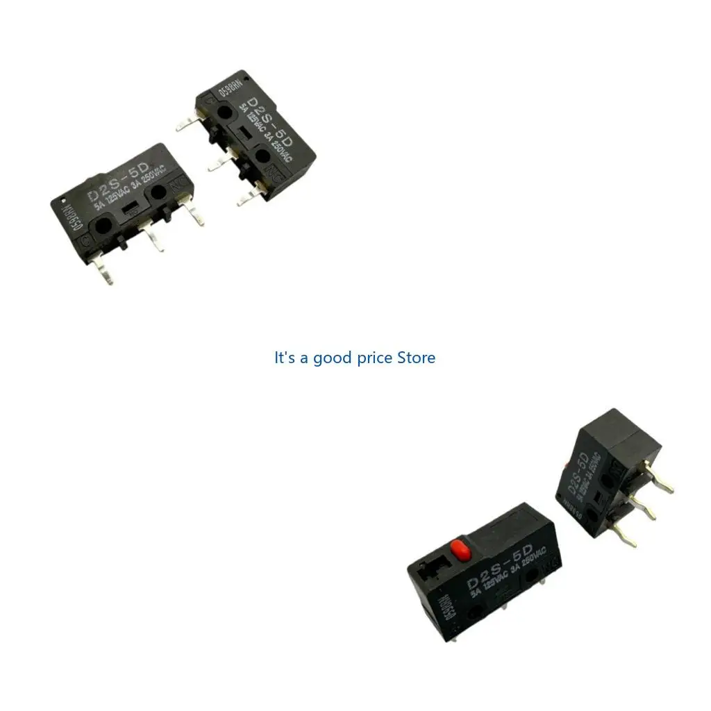  4Pcs D2S-5D Small Switcher With High Sensitivity Plastic Shell Subminiature Switcher For Electronic Limit Reset Control