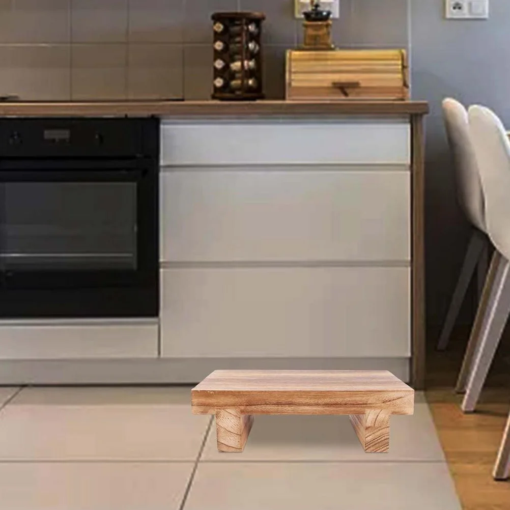 Wooden Foot Stepping Bench For Adults Bathroom Kitchen Shoe Changing Stool Bedside Step Stool Under Desk Footrest