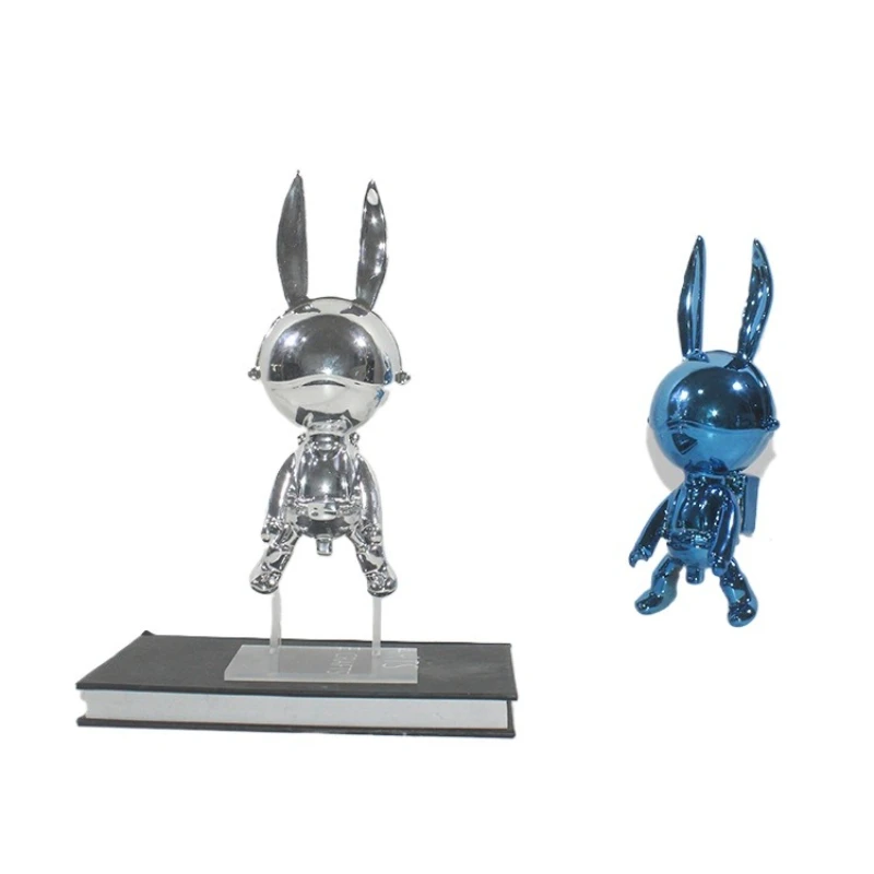 

Simple modern creative cartoon rabbit ornament electroplating model living room porch model room jewelry soft decoration jewelry