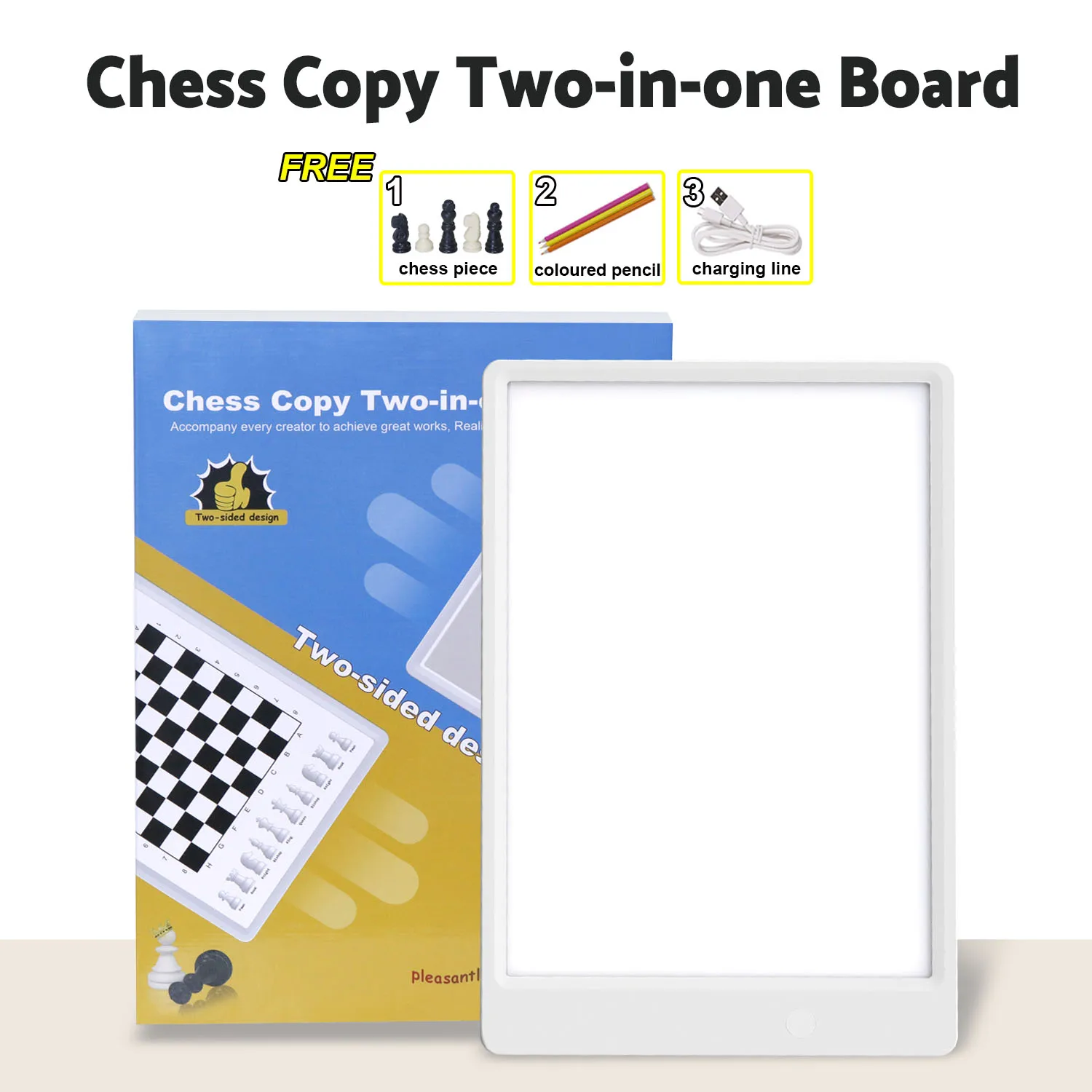 

A4 Children Drawing Board 3 level Adjustable Brightness Light Notebook LED Drawing Copying Table Transparent Copying Table