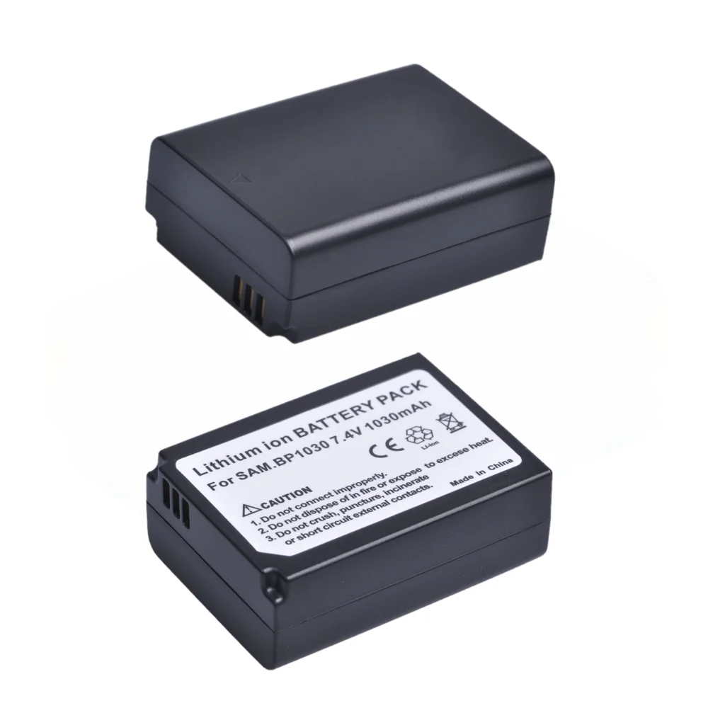 BP1030 BP-1130 Battery and Charger for Samsung NX200, NX210, NX300, NX300M, NX500, NX1000, NX1100, NX2000, NX500