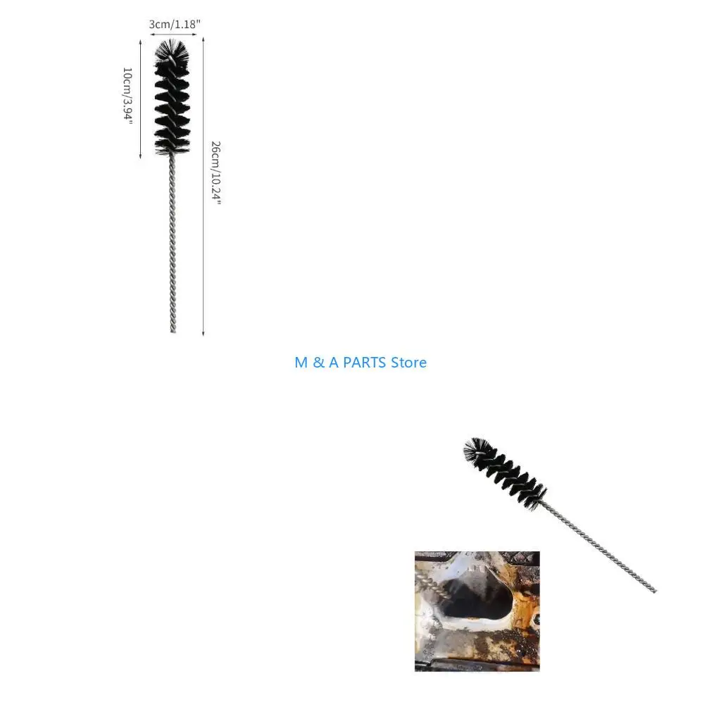 

U1JF Car Cleaning Brush Automobile Engine Air Inlet Cleaning Tool Fit for Air Door Carbon Deposit Combustion Chamber Cylinder