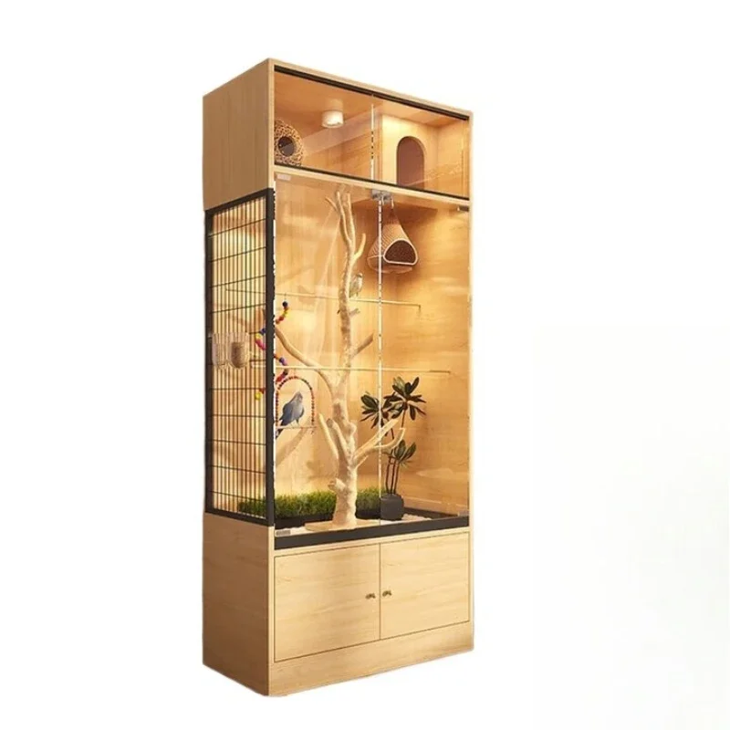 Solid wood special bird cage extra large