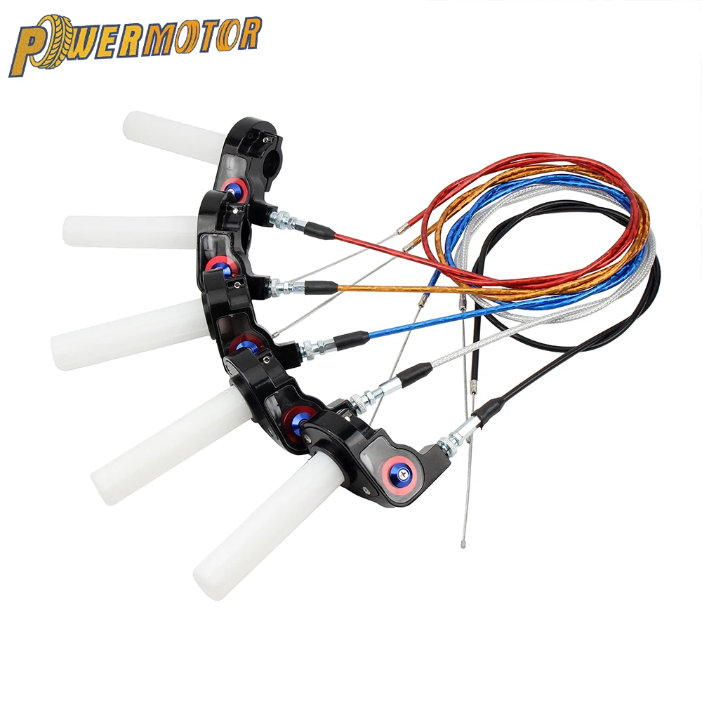 Enduro Motocross Motorrad Gaspedal Gasgriff Griffe Teile Universal 1200mm Kabel 22mm 7/8'' Dirt Pit Bike Zubehör – Detail 1