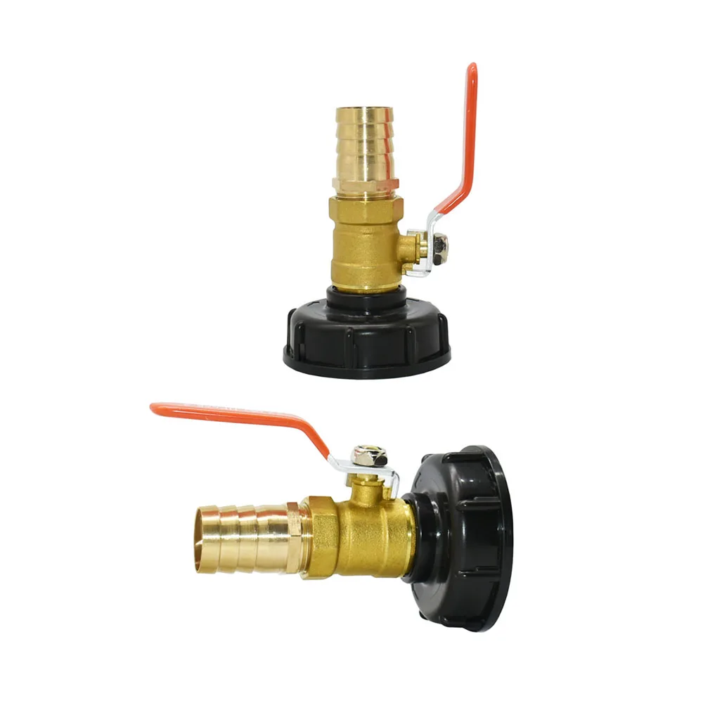 1000L IBC Tank Adapter S60X6 To 25mm Hose Brass Hose Fitting Tap Valve For Outdoor Water Tanks