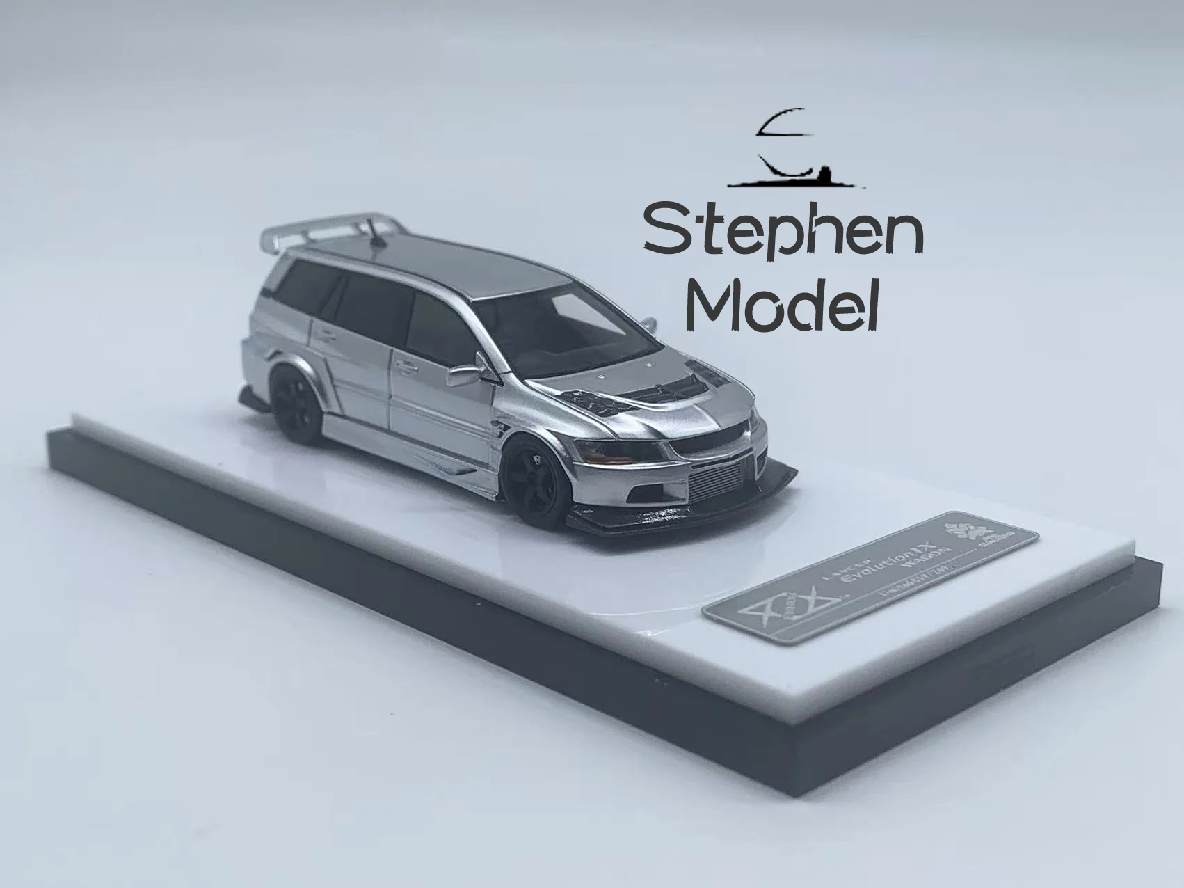 خطأ 404 1:64 EVO Lancer Evolution 9 lX نموذج سيارة من الراتنج الأبيض #6