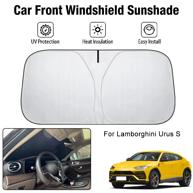 

Car Front Windshield Sunshade Cover For Lamborghini Urus S UV Block Heat Insulation Auto Interior Sun Protection Accessories