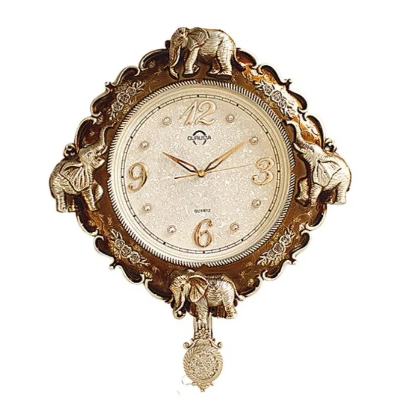 

Винтажные настенные часы с изображением слона, бесшумные, для гостиной и спальни, художественные часы.