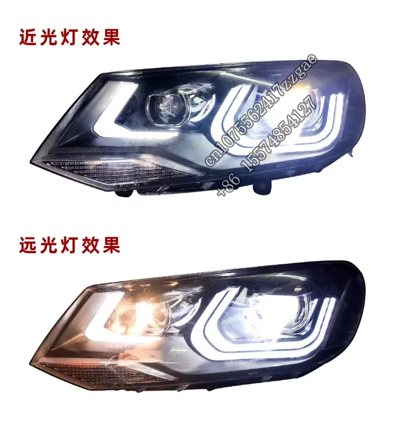 

AKD lampu depan VW Touareg lampu depan LED 2011-2015 lampu depan Touareg DRL lampu sein sorot tinggi lensa