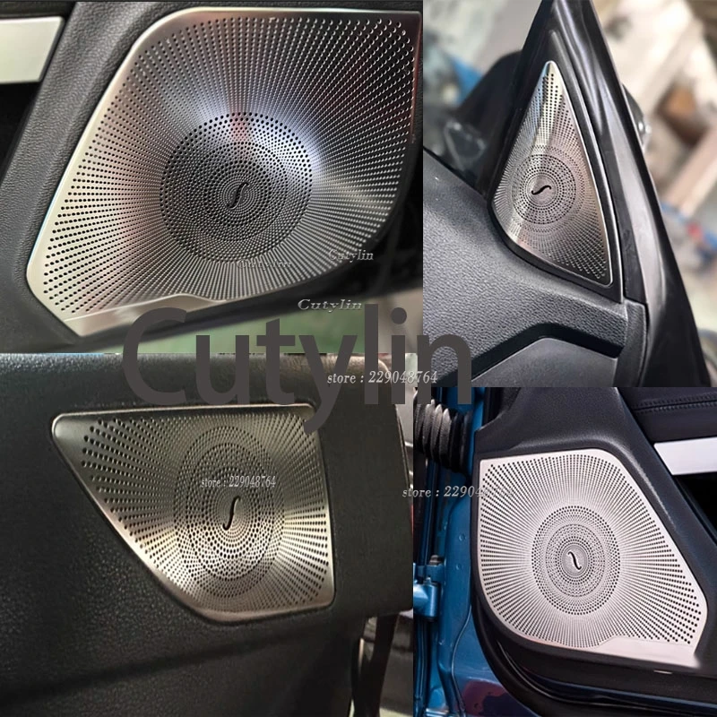 Für Mercedes Benz E Klasse Coupe W207 C207 2009-2016 Stahl Auto Seite Tür Lautsprecher Stereo Schmücken Abdeckung Lautsprecher trim-styling