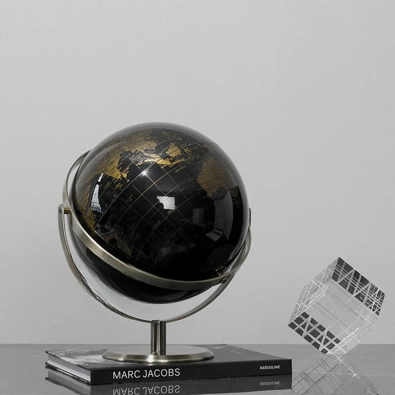 

Accessories Home Living Room Entrance Cabinet TV Cabinet Globe Model Room Hotel Office Ornament Iron Art
