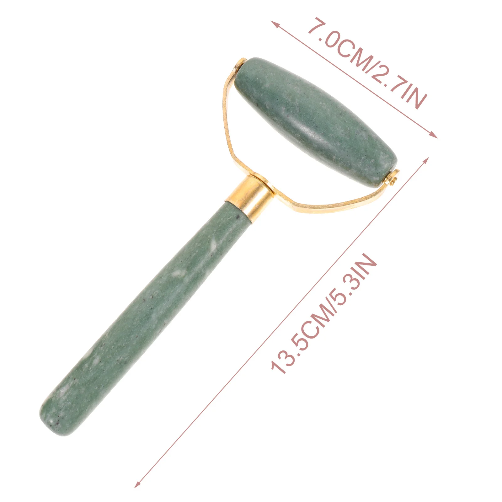 Rodillos de Jade para el cuidado de la piel, herramientas de masaje Facial, masajeador de ojos, raspado corporal, rodillo portátil para el cuidado de la piel, 2 uds.