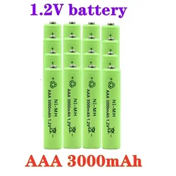 100% New 1.2v NIMH AAA Battery 3000mah Rechargeable Battery Ni-mh Batteries AAA Battery Rechargeable For Remote Control Toy