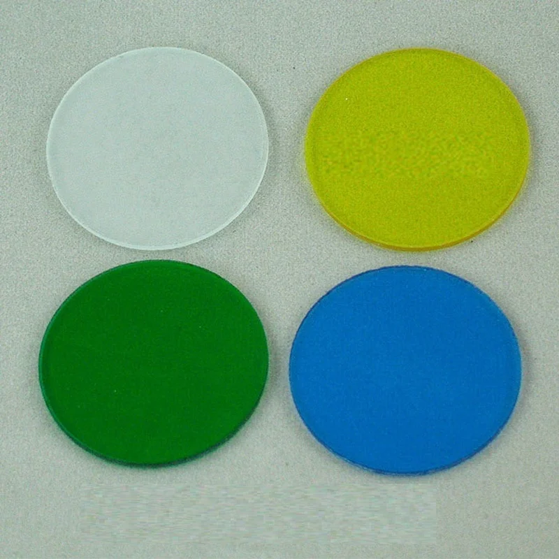 Glass Microscope Filters 32/35mm Color To Increase Image Contrast and Clarity Translucent Filter